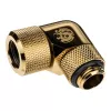 Bitspower Advanced Multi-Link Adapter Connector 90 degrees G1/4 inch AG to 12mm AD Hardtube - Rotatable, Brass