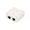 Surface-mount network socket Extralink EX.9649 — 2x RJ45 Cat5e STP
