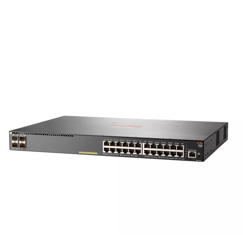 HPE Aruba Networking 2930F 24G PoE+ 4SFP+ Switch