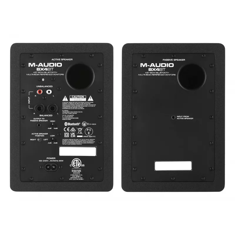 M-AUDIO BX4 BT 2x loudspeaker Black Wired + Bluetooth 50 W
