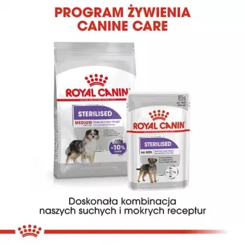 Dry dog food Royal Canin Medium Sterilised Adult 12 kg — for sterilised medium-breed adult dogs, Poultry, Protein 28%, Fat 13%