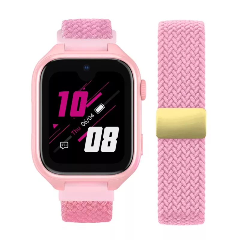 Smartwatch Stelio Junior Pro AI 4G ST-SWJ102-PK — children's 4G watch, pink