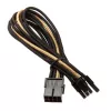 SilverStone PCI-8-Pin to PCIe-6+2-Pin Cable, 250mm - black/gold