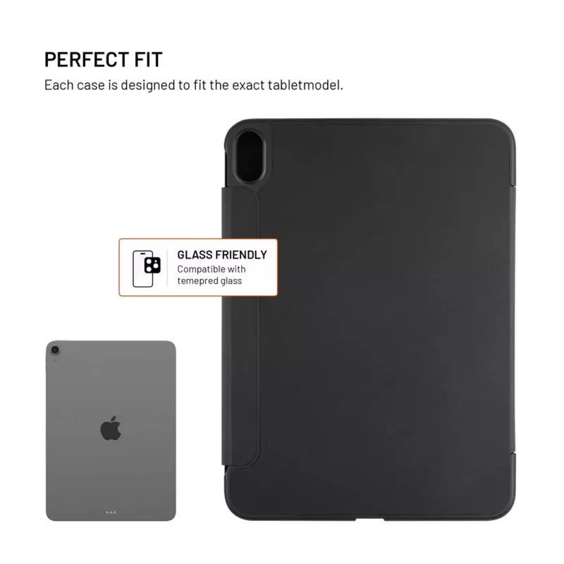 Fixed | Trinity Case | 10.9-11 inch | Cover | Apple iPad 10.9inch (2022)/iPad 11inch (2025) | Black