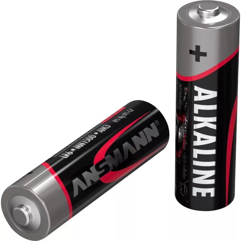 Single-use battery Ansmann 5015563 Alkaline AA Black Grey