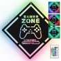 LED neon sign MANTA MASNL132RGB Style Neon Lights GAMER ZONE, RGB illuminated wall décor