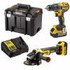 DeWALT 18V Cordless Power Tool Kit - Drilling and Grinding Kit
