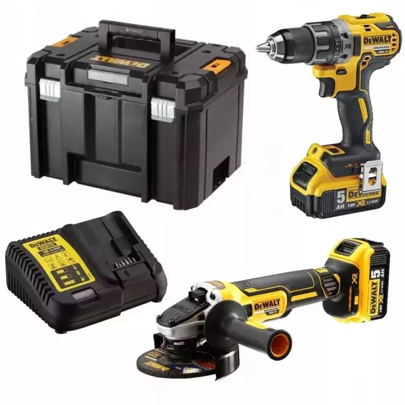 DeWALT 18V Cordless Power Tool Kit - Drilling and Grinding Kit