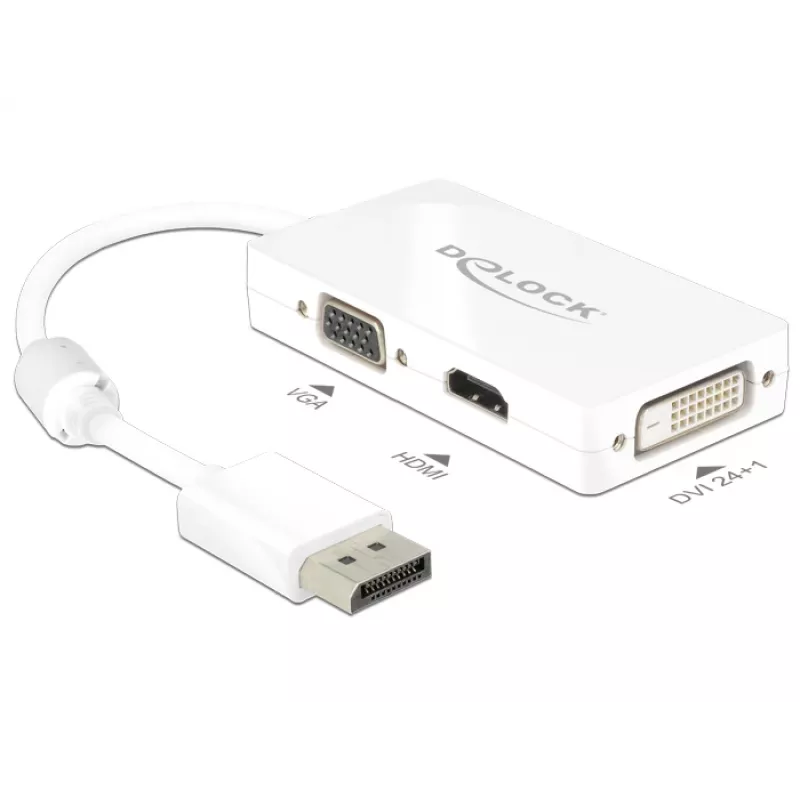 Cable DeLOCK 0.16m DisplayPort VGA HDMI DVI-D