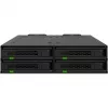 ICY DOCK - MB324V4P-B - ExpressCage - 4-Bay 15?mm U.2/U.3 SSD Wechselrahmen für 5,25-Einbauschacht  Werkzeugloses SSD-Montagesystem