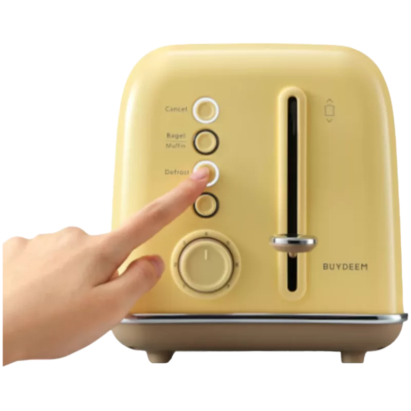 BUYDEEM 2 Slice Toaster, model DT620E, color Mellow Yellow, EU