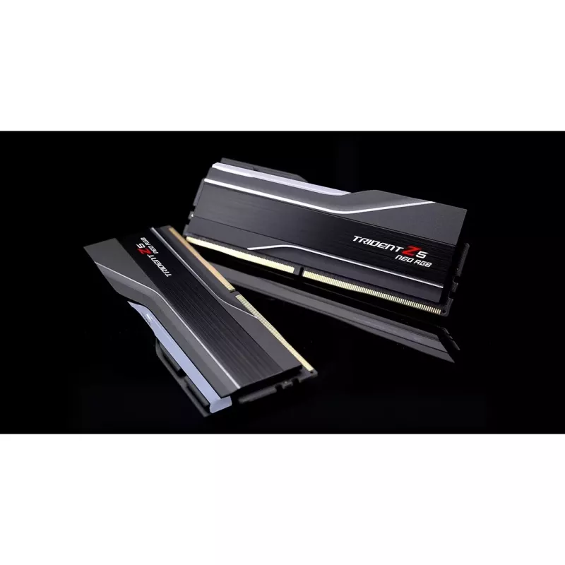DIMM 48 GB DDR5-6000 (2x 24 GB) Dual-Kit, Arbeitsspeicher schwarz, F5-6000J4048F24GX2-TZ5NR, Trident Z5 NEO RGB, AMD EXPO