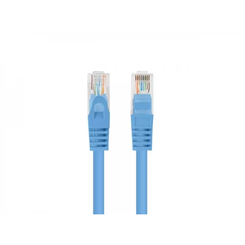 Network patch cable LANBERG Cat6 U/UTP 0.25 m RJ-45 to RJ-45 blue