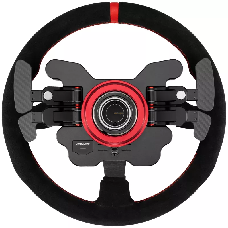 Simagic Steering Wheel GT1-SR Alcantara — GT1-SR(ALCANTARA) racing wheel rim, Alcantara covering