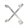 Cable holder Extralink Four arms aluminium frame S500 — 500 x 500 x 70 mm, desk/wall, aluminium