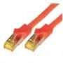 M-CAB - Patch-Cable - RJ-45 (M) to RJ-45 (M) - 50 cm - SFTP, PiMF -Cat.7 Raw Cable - Halogen-Free, Moulded, Snagless - Red
