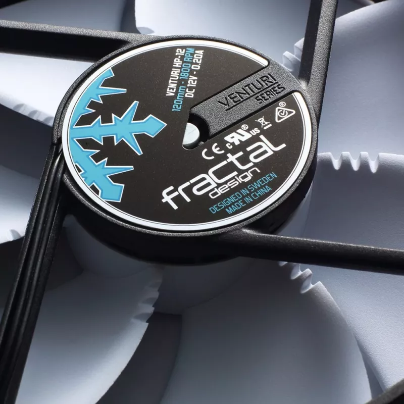 Fractal Design Venturi HP-12 PWM 120mm Case Fan - Black