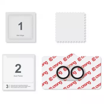 Crong camera and lens glass protector CRGLSIP1763 for iPhone 17 — camera lens cover