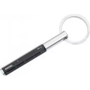Key ring TROIKA ENDLESS TO GO Black Silver Aluminium
