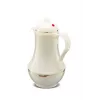 Thermos jug ROTPUNKT Series 230 1 L, white (ivory) - vacuum insulated beverage container