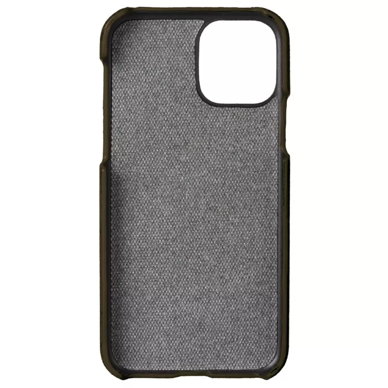 Phone case Krusell Birka for Apple iPhone 11 Pro, dark brown leather-style cover