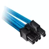 Corsair Premium Sleeved PCIe Dual-Cable, Doppelpack (Gen 4) - Blue