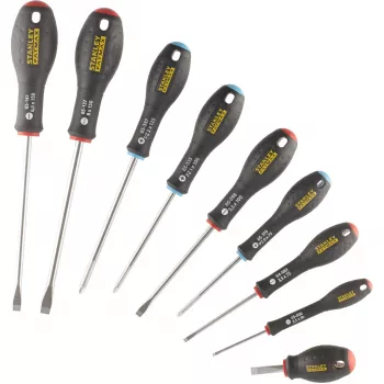 Manual screwdriver set STANLEY FATMAX FMHT65424-0 — 20-piece straight screwdrivers, flat and Pozidriv tips