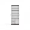 OLIV 2D CLOSED SHELVING UNIT, ANTHRACITE/WHITE SET