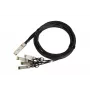 QSFP+ DAC cable Extralink 40Gbps to 4×10Gbps, 3 m, 30AWG, QSFP+ male–male