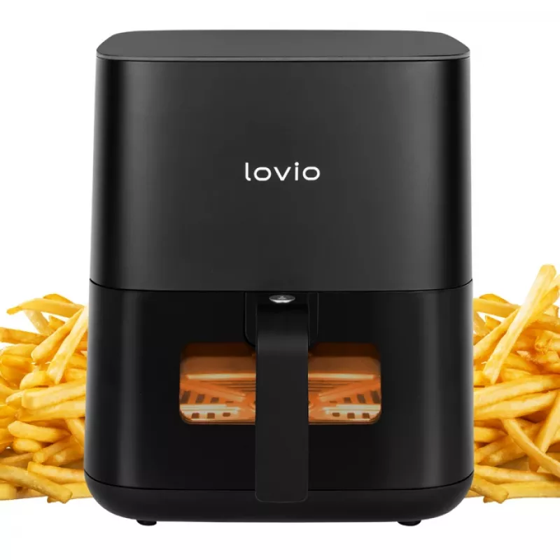Air fryer Lovio LVAF001BK 5 L black — countertop hot-air fryer, 5‑liter capacity