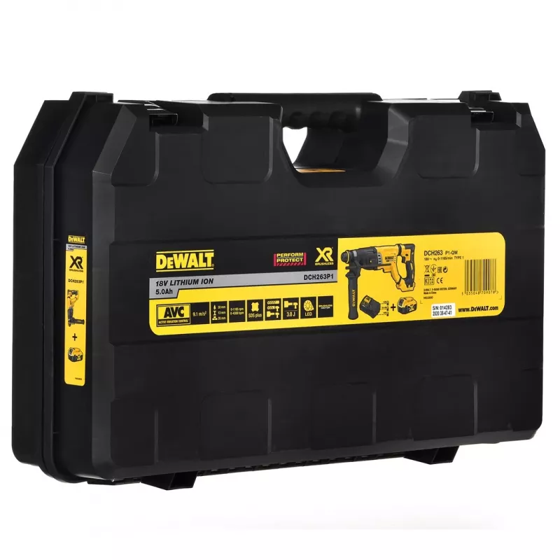 18V XR Brushless Rotary Hammer 1x5.0Ah Battery; 3j; 28mm