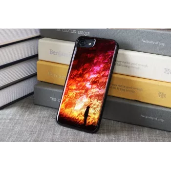Protective phone case iKins for Apple iPhone 8/7 — starry night black