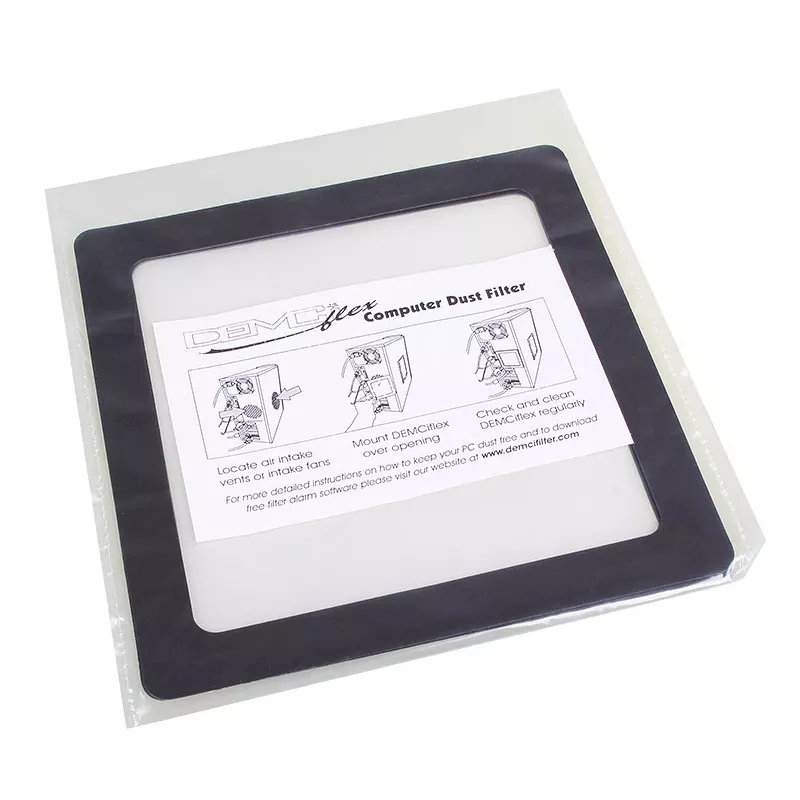 DEMCiflex dust filter 120mm, square - black/White