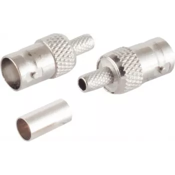 BNC Video/Audio Adapter ShiverPeaks 98807-3 for RG58 U cable, crimp termination