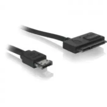 SATA Cable DeLOCK Power Over eSATA 22pin 0.5m Black