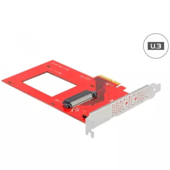 DeLOCK PCI Express x4 Card to 1 x internal U.3 Red Silver