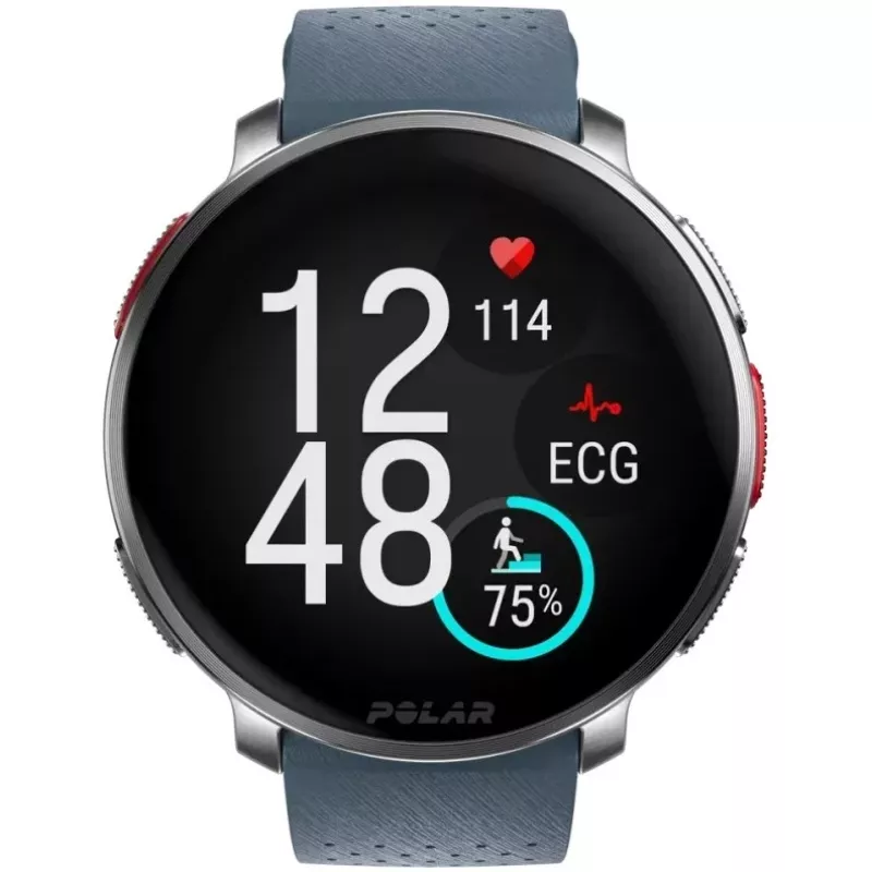 Polar Vantage V3 - Aluminium - Sports Watch with Band - Silicone - Display 3.5 cm (1.39) - 32GB - Bluetooth - 57 g - sky blue (900108892)
