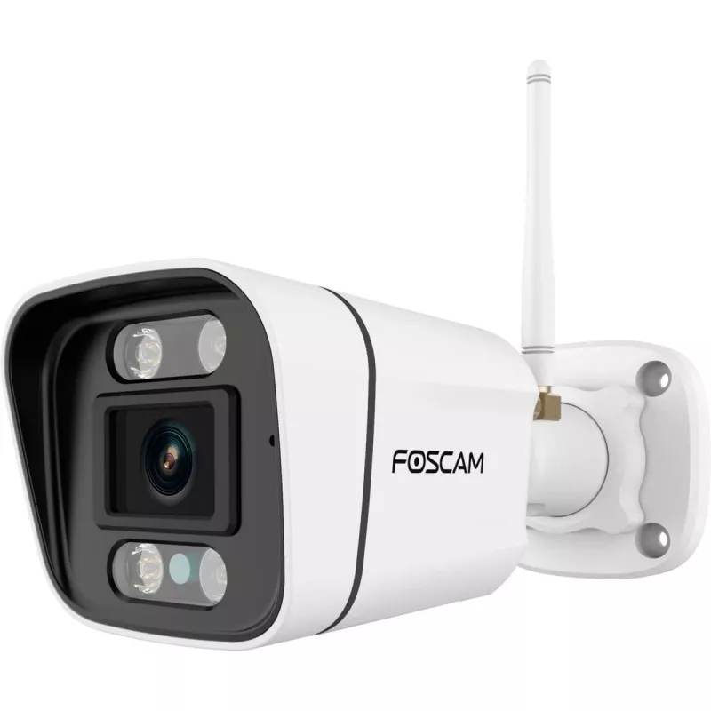 Foscam V8P Wi-Fi Surveillance Camera White 8MP (3840x2160), Dual-band Wi-Fi, integrated spotlight and alarm siren (V8P-W)