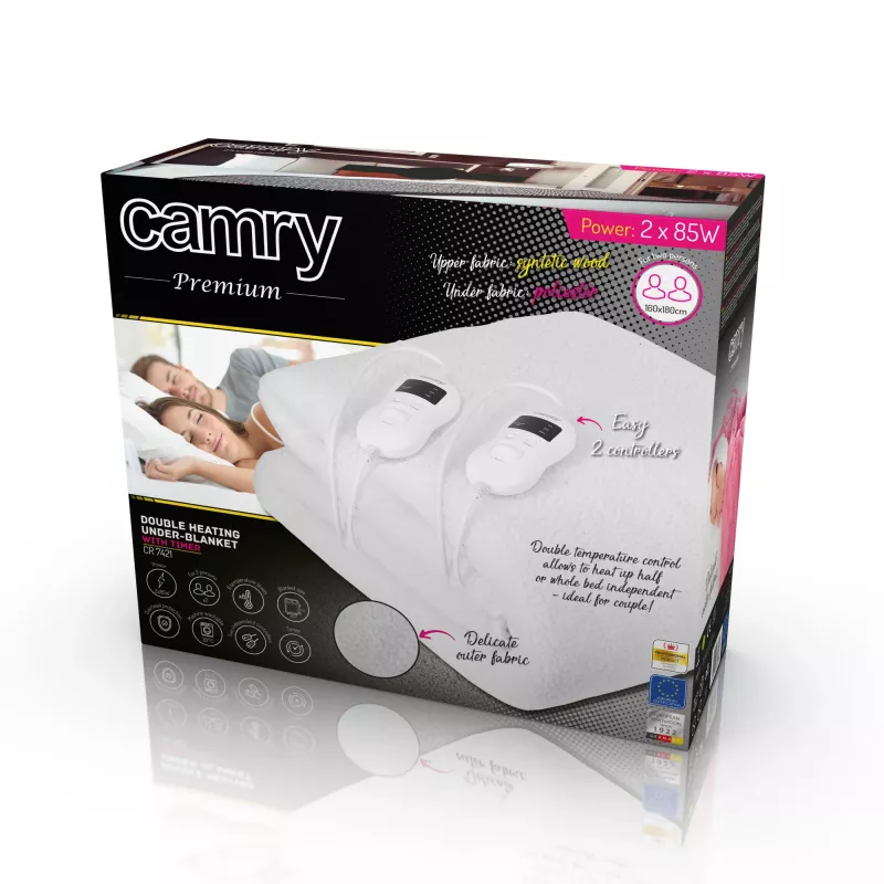 Camry CR 7421 electric blanket 2x 60 W