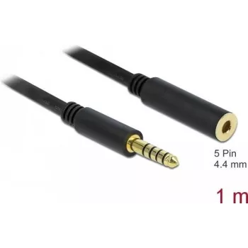 Audio Cable DeLOCK 85796 1m 4.4mm Black