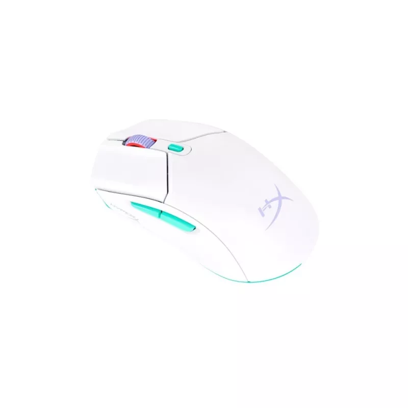 HyperX Pulsefire Haste 2 Core Wls - Gaming Mouse (Wht/Grn/Pur)