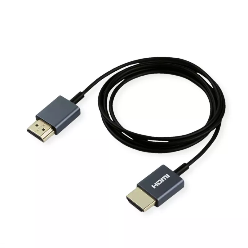ROLINE HDMI-Coaxial Cable ultraschlank 4K60 ST/ST - Cable - Digital/Display/Video (11.04.5938)