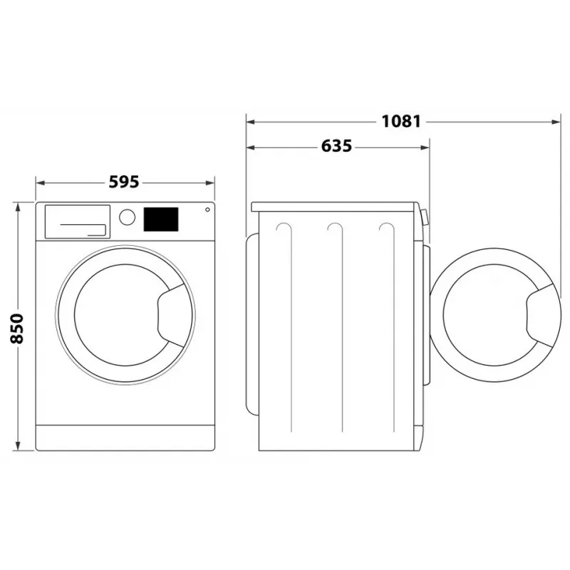 Indesit FFD 11489 BV EE Washing machine, A, Front loading, Washing capacity 11 kg, 1351 RPM, Depth 60.5 cm, White | Whirlpool