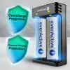 Battery charger everActive LC200 household USB, 2-bay, Li-Ion, supports A/AA/AAA/AAAA/C/D, 5 V input, 4.2 V output, black