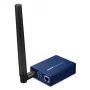 Network bridge PLANET HLB-100-EU868 802.11ah HaLow, external antenna, wall-mount, blue, 94×70.3×26.2 mm