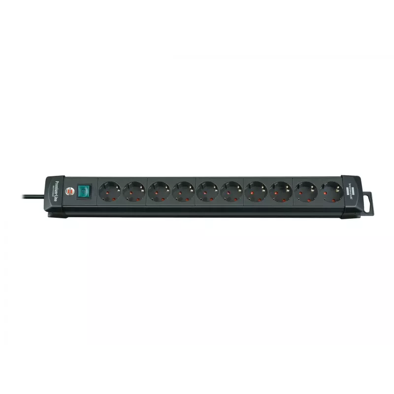 Brennenstuhl 1951100100 power extension 3 m 10 AC outlet(s) Indoor Black