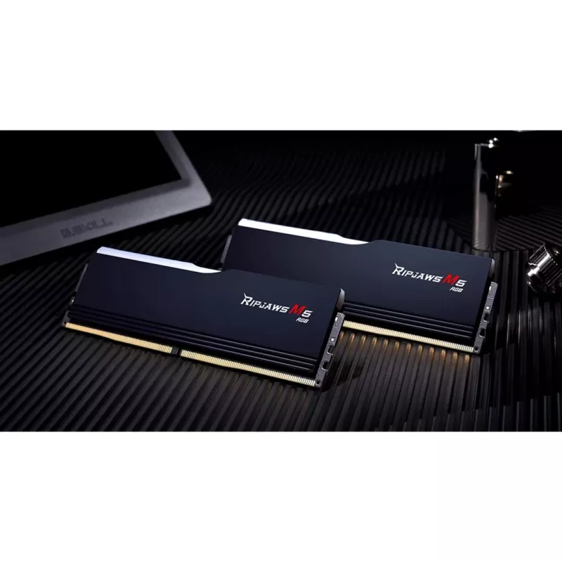 DIMM 32 GB DDR5-6800 (2x 16 GB) Dual-Kit, Memory black, F5-6800J3445G16GX2-RM5RK, Ripjaws M5 RGB, INTEL XMP