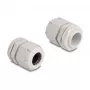 Cable gland M25 DELOCK 10 pcs, plastic, grey