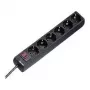 Hama 00030394 surge protector Black 6 AC outlet(s) 230 V 1.4 m