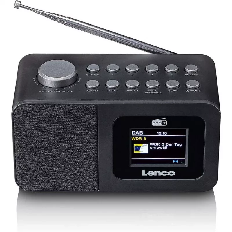 Tabletop radio Lenco CR-625BK — FM/AM receiver with Bluetooth, black